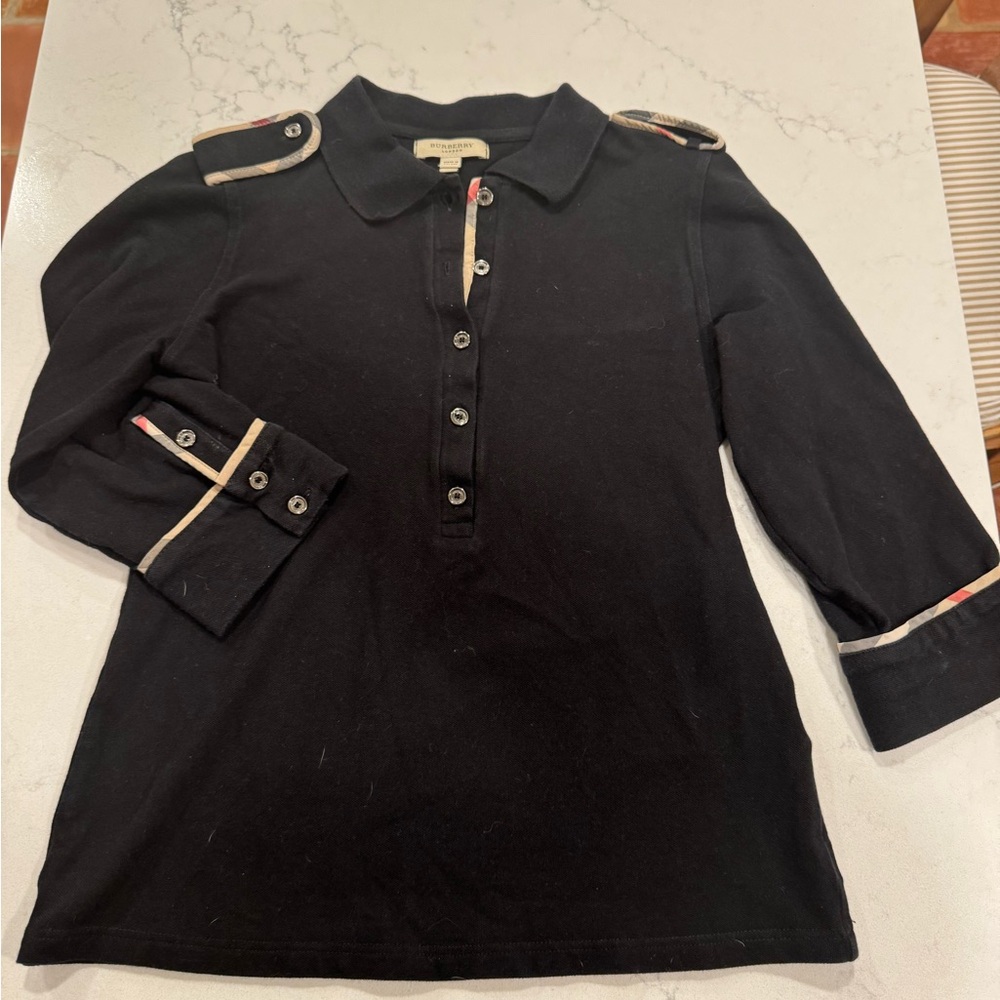 Burberry button up top